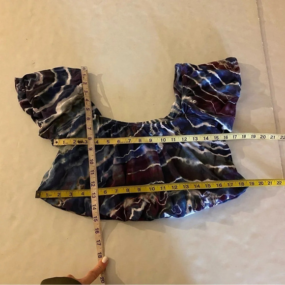 Free People Crop Top Tee Womens Medium FP We The Free Sunnie Off The Shoulder - Picture 9 of 15